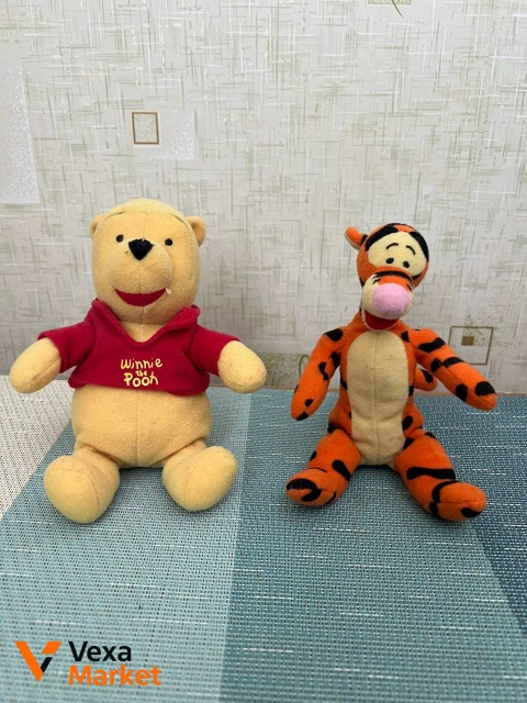 Мягкие игрушки Винни Пух и Тигра