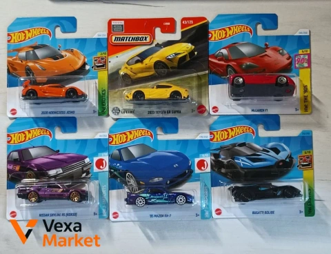 Колекційні моделі автомобілів Hot Wheels та Matchbox