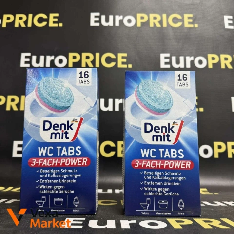 Таблетки для туалету Denk Mit WC TABS 3-FACH-POWER (16 шт.)
