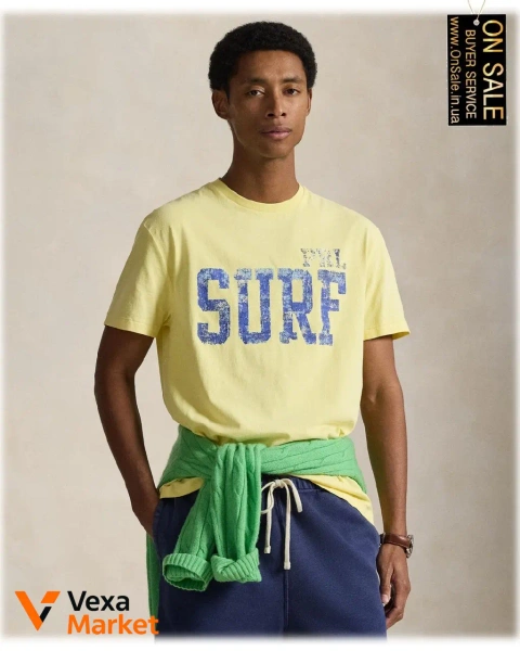 Чоловіча футболка Polo Ralph Lauren з принтом "SURF"