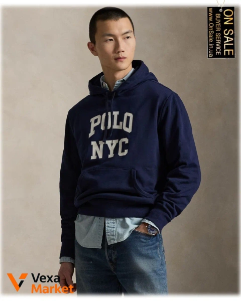 Чоловіче худі Polo Ralph Lauren з капюшоном та принтом "POLO NYC"