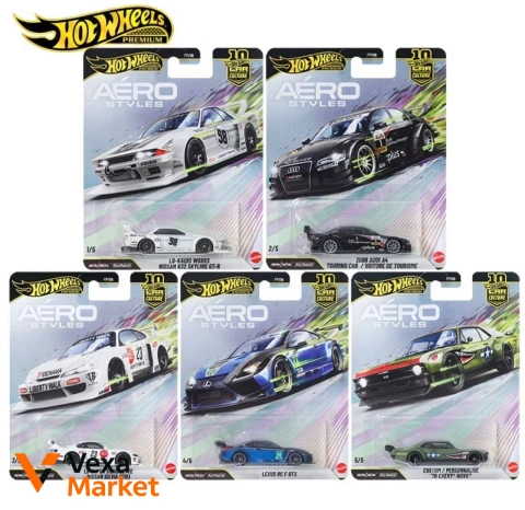 Hot Wheels Premium Car Culture Aero Styles - Повний сет 5 моделей
