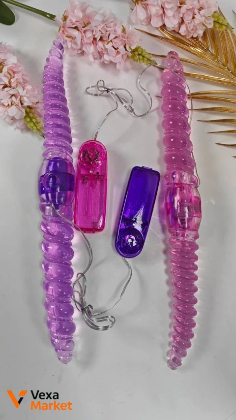 Двосторонній спіральний фалоімітатор Double Ended Dildo 35,5 см