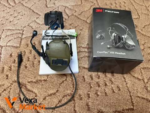 Активні навушники 3M Peltor ComTac VIII з мікрофоном та кабелем