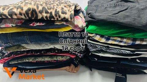 Плаття та спідниці 1-й сорт, лот 91239, вага 10кг
