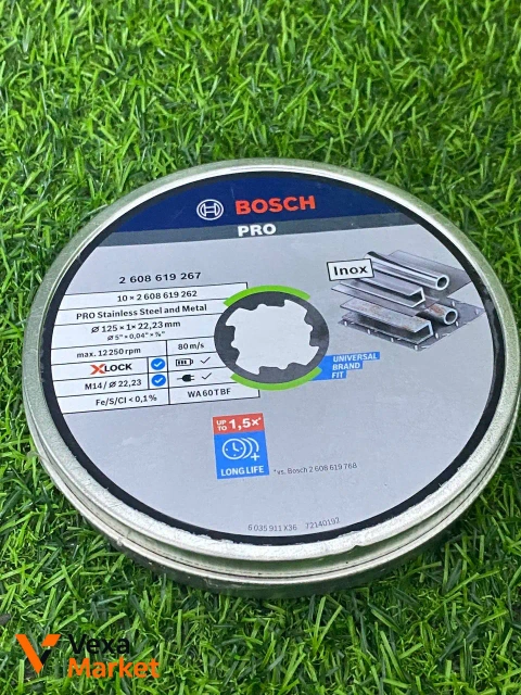 Набір відрізних дисків Bosch PRO 125x1x22.23mm 10шт