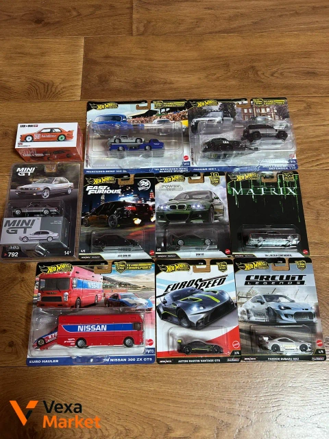 Колекційні моделі Hot Wheels Premium, Team Transport, Kaido House x Mini GT BMW M3 E30, Mini GT BMW 750IL