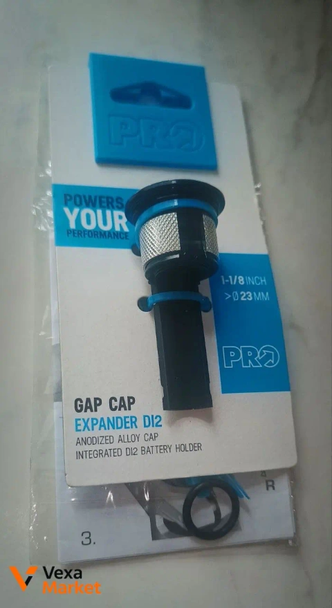 PRO Gap Cap Expander Di2 PRHS0110 Анодований алюмінієвий ковпачок з інтегрованим тримачем батареї Di2