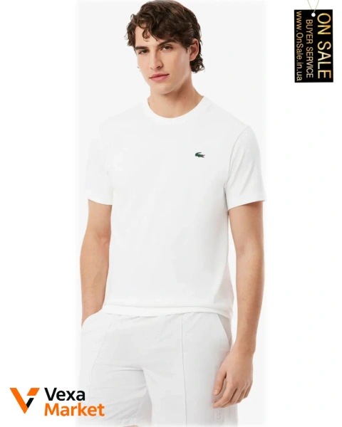 Чоловіча футболка Lacoste з круглим вирізом та технологією Ultra-Dry