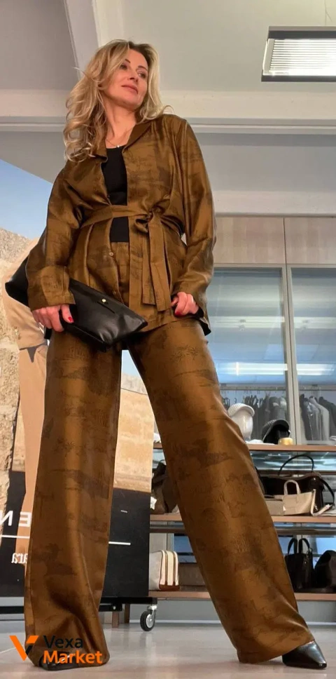 Max Mara Studio сорочка та штани з шовку
