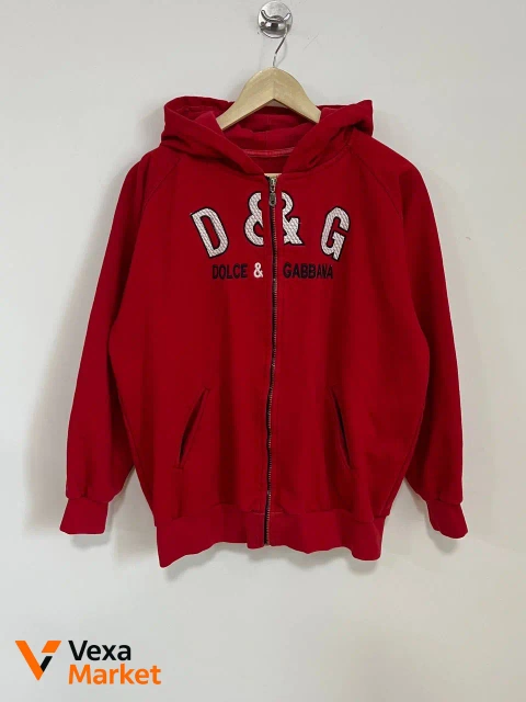 Зіп худі Dolce & Gabbana червоне S