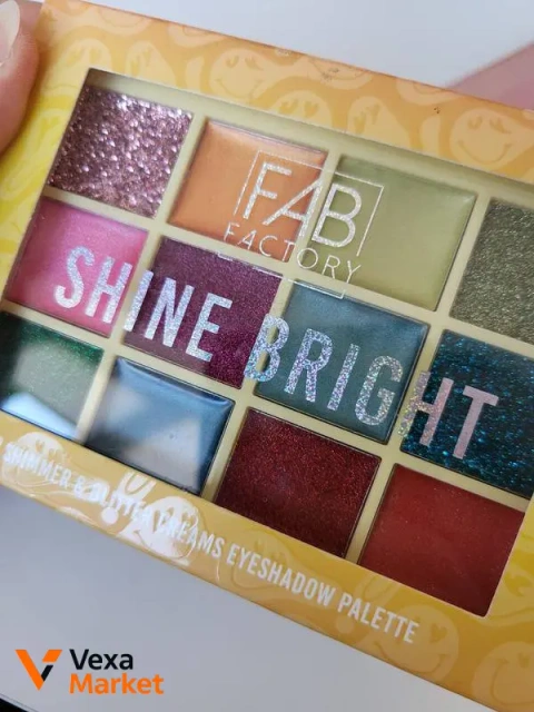 Палетка тіней FAB Factory SHINE BRIGHT