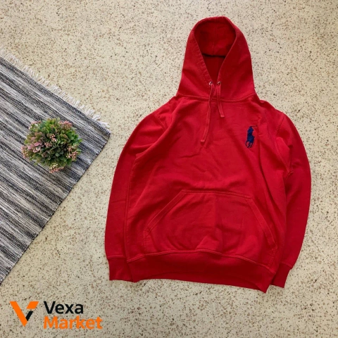 PRL Big Pony Hoodie Red M-L