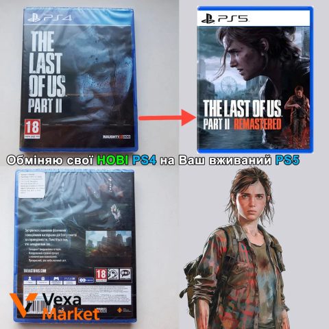 The Last of Us Part II для PS4 (CUSA-10249) - Новая, обмен на PS5 (PPSA-15570) Б/В
