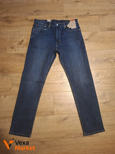 Чоловічі джинси Levi's 502 Taper Fit сині, розмір 34/34