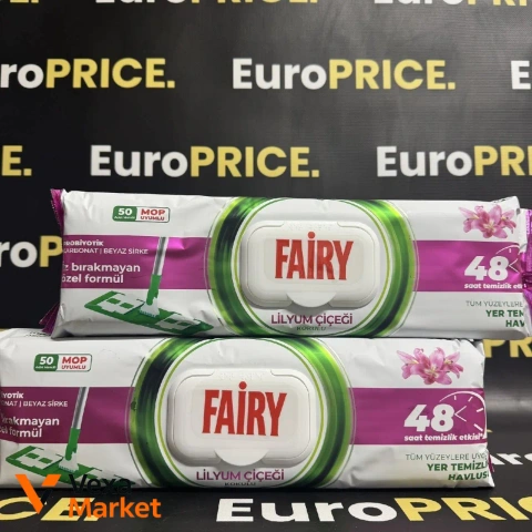 Вологі серветки для прибирання підлоги Fairy (50шт.)