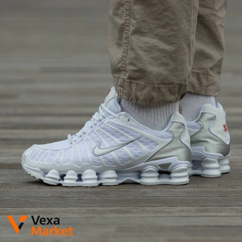 Nike Shox TL White Silver