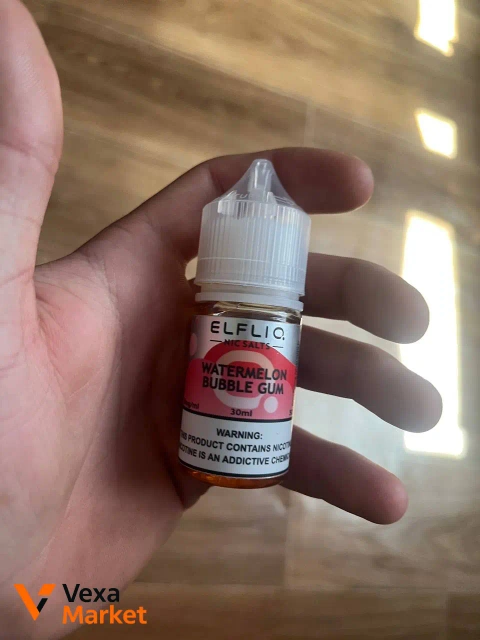 Рідини для вейпа Elfliq Watermelon Bubble Gum та Apple Peach