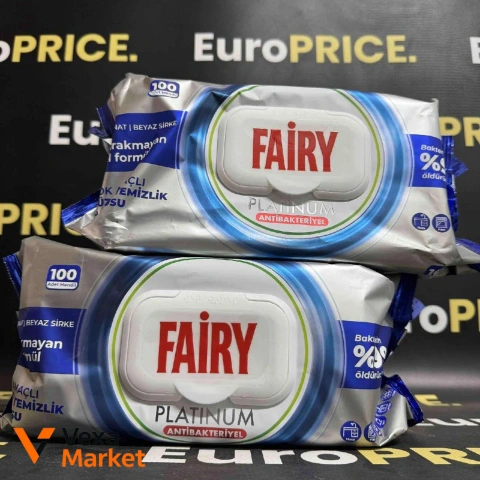 Вологі серветки для прибирання Fairy Platinum (100 шт.)