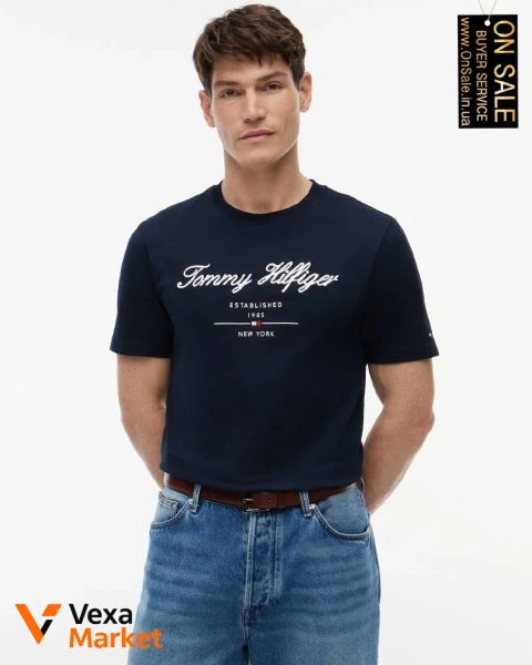 Чоловіча футболка Tommy Hilfiger з вишитим логотипом