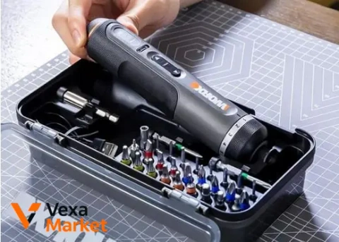 Акумуляторна викрутка Worx WX242 з набором з 30 насадок