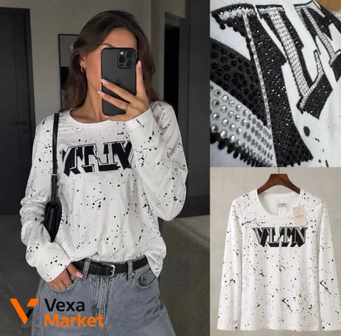 Valentino лонгслив реплика