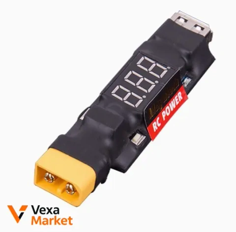 Зарядний пристрій USB Readytosky 2-6S з вольтметром (XT60, Deans)