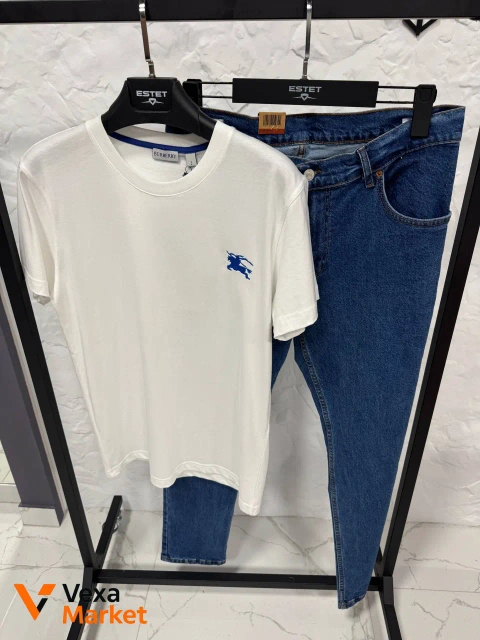 Футболка Burberry, Джинси Levis