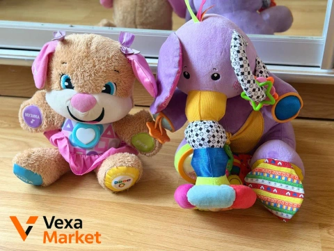 Інтерактивні іграшки Fisher-Price: собачка та слоник