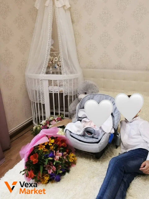 Ліжечко-трансформер Mioobaby Aura 9в1, біле