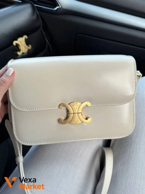 Сумка Celine TRIOMPHE бежевая