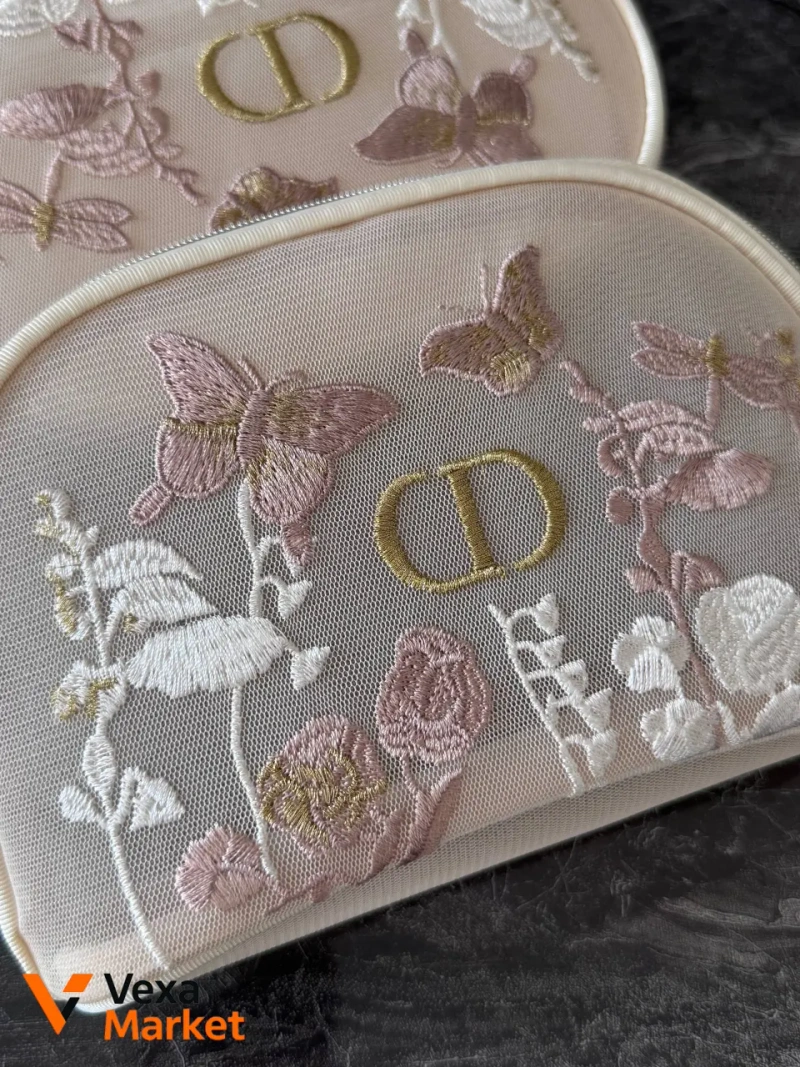 Косметичка Dior з вишивкою — фото 2