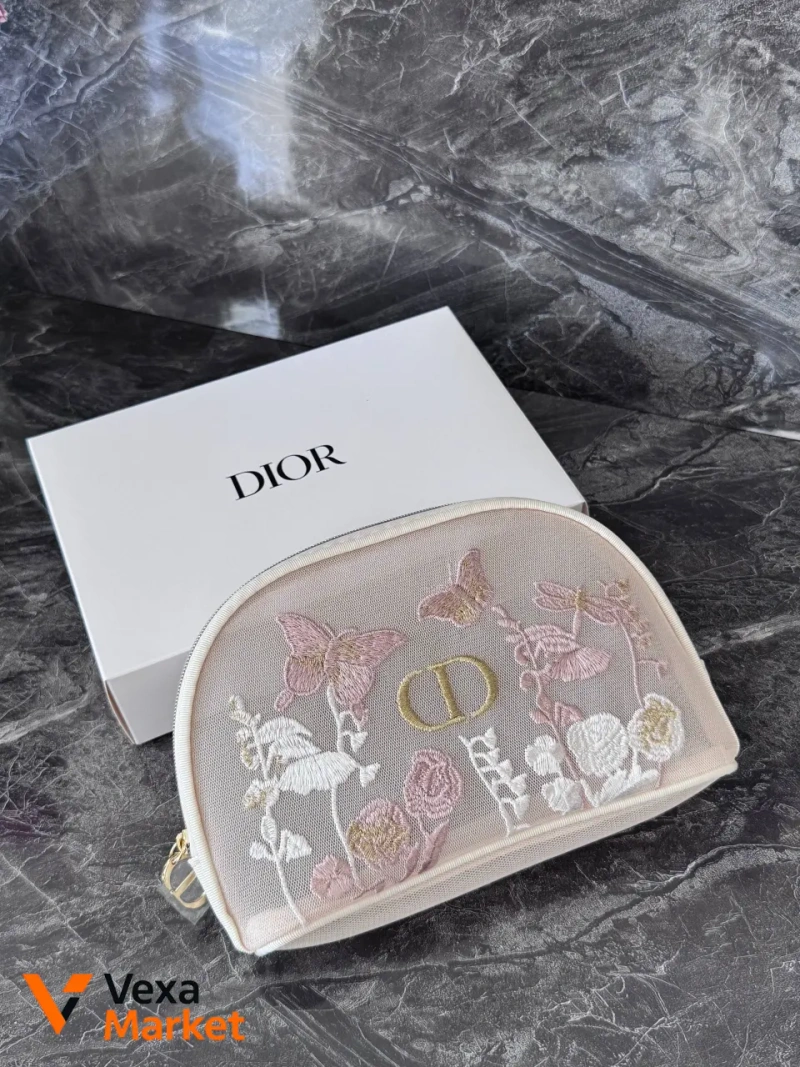 Косметичка Dior з вишивкою — фото 3