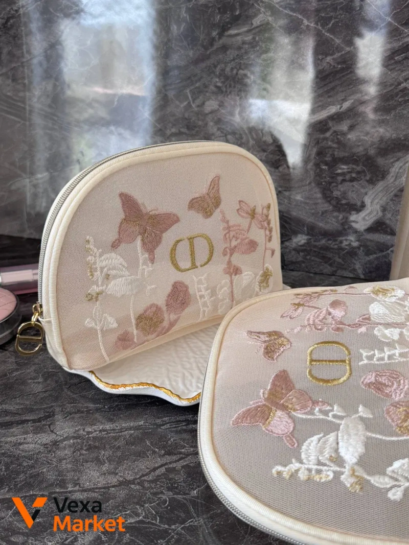 Косметичка Dior з вишивкою — фото 4
