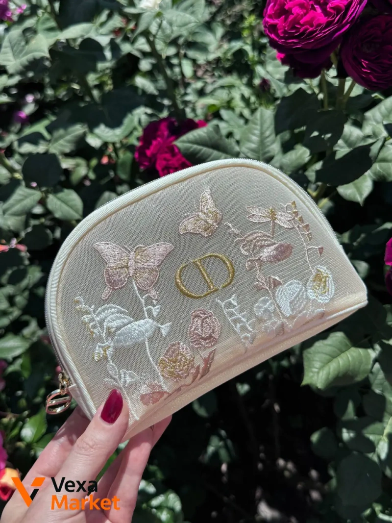 Косметичка Dior з вишивкою — фото 7