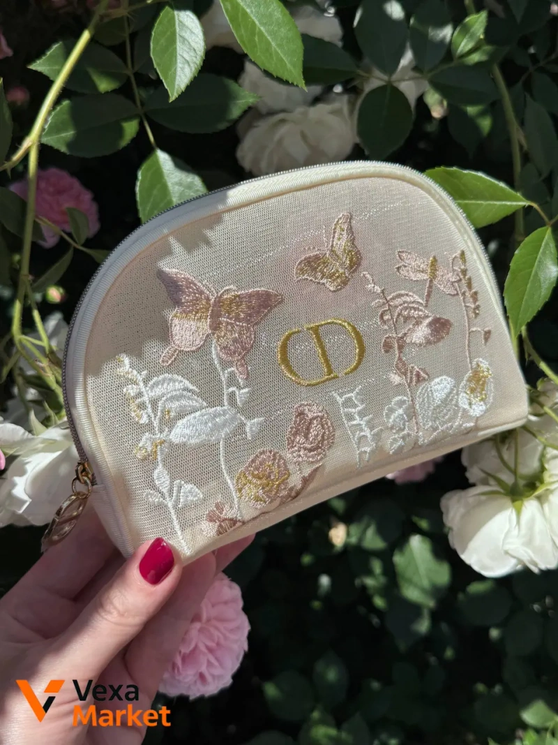 Косметичка Dior з вишивкою — фото 8