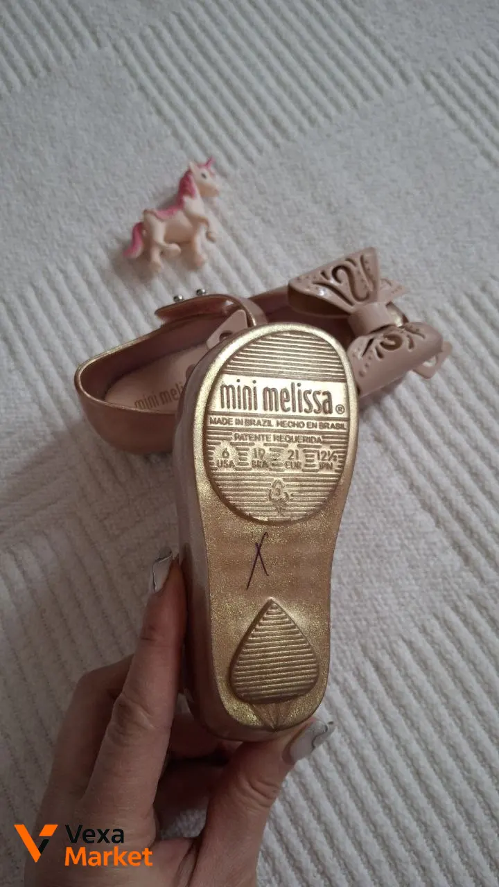 Туфлі дитячі Mini Melissa святкові 20р (12см) — фото 4
