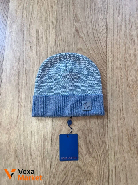 Louis Vuitton Néo Petit Damier Beanie light grey wool