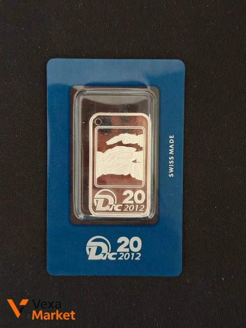 Оригинальный серебряный слиток 20г Silver 999.0 Swiss Made