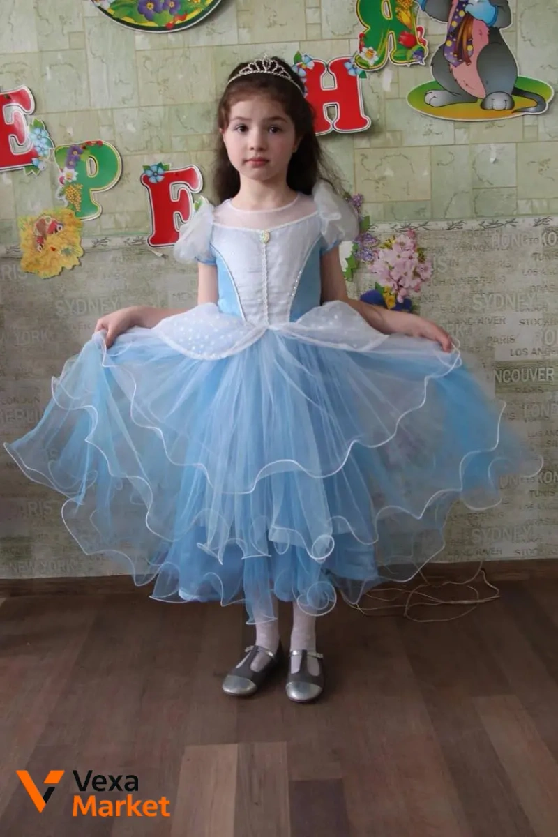 Праздничное платье для девочки 5-6 лет (костюм принцессы) — фото 6