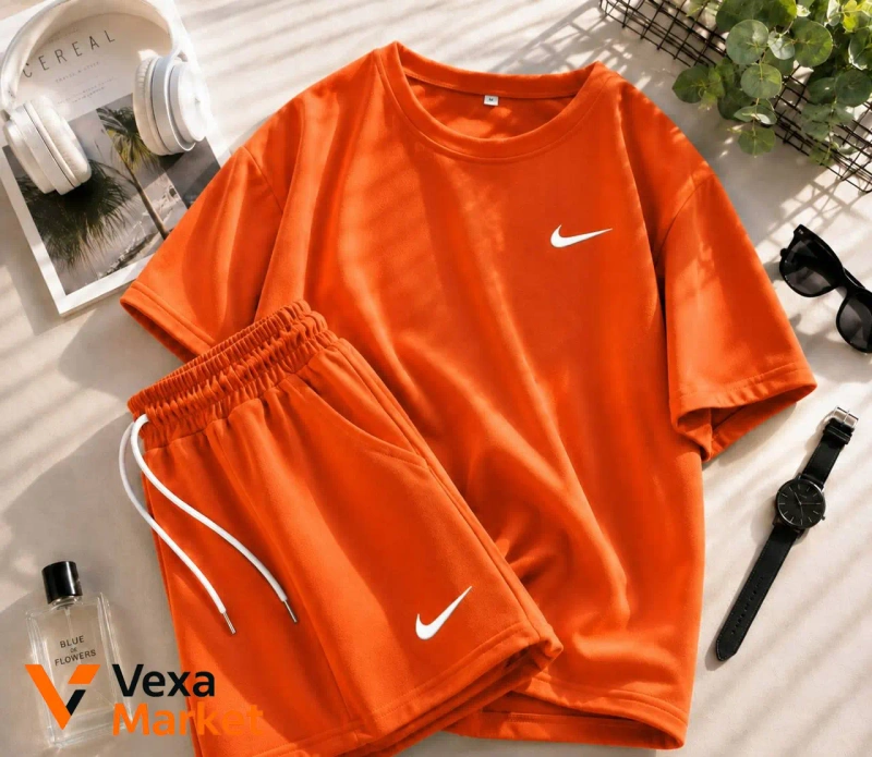 Костюм Nike 367 бо жіночий літній шорти та футболка — фото 2