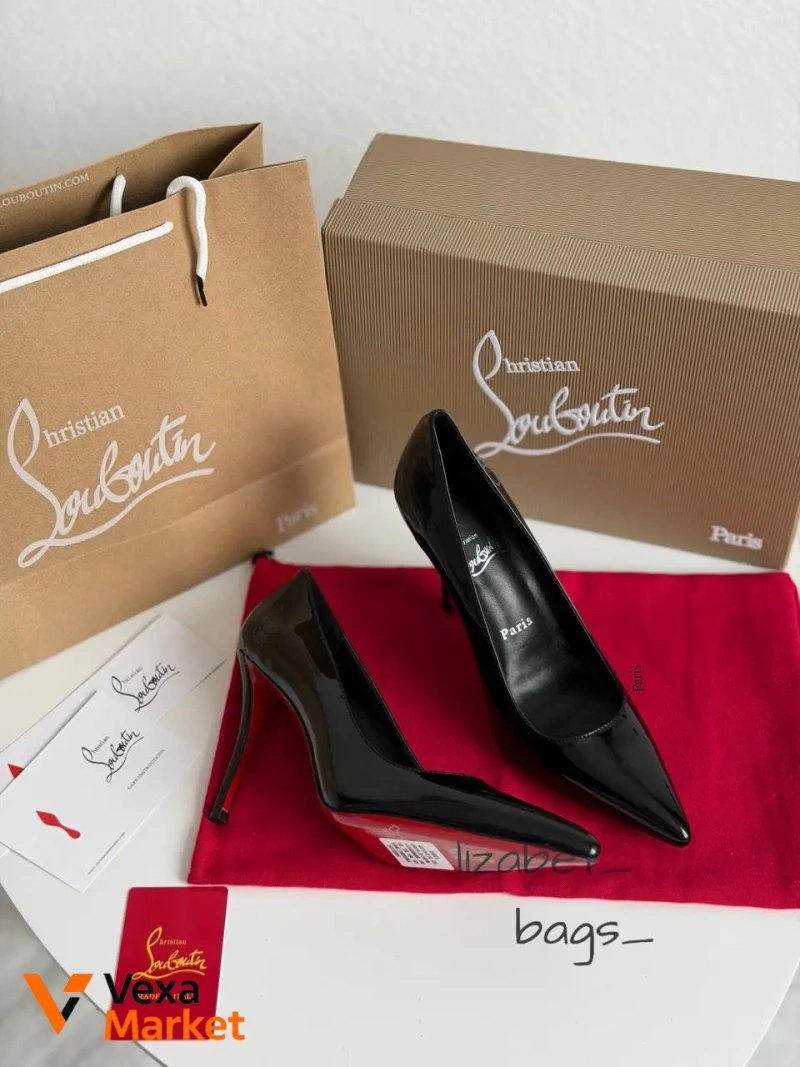Christian Louboutin туфлі на підборах натуральна шкіра — фото 3