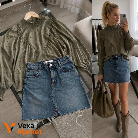 Набір: блуза дорогого бренду та спідниця ASOS