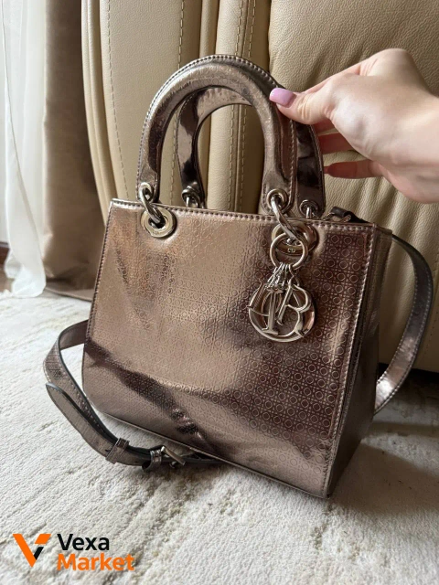 Christian Dior Lady Dior Metallic Cannage