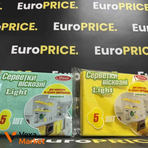 Серветки віскозні Vivat Light 5 шт.