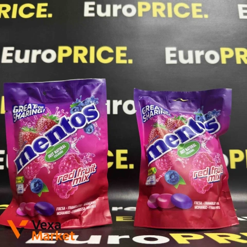 Цукерки-драже Mentos ягідний мікс 160г