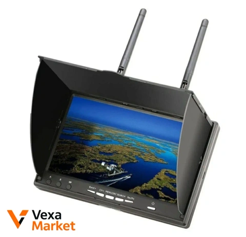 FPV монітор LCD 5802D 7" з відеоприймачем 5.8 GHz, акумулятором і DVR