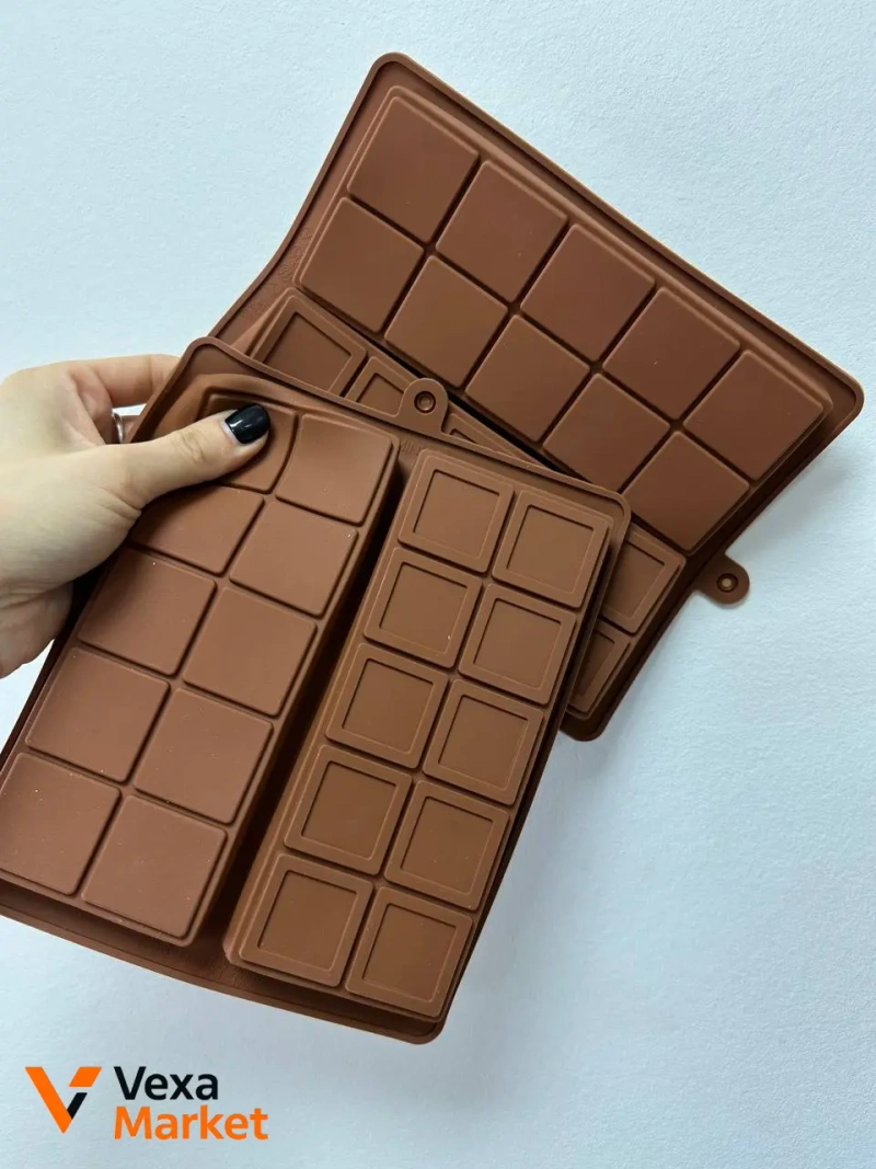 Силіконові форми для шоколаду ROMINVIC Dubai Chocolate Bar Mold, 2 шт + лопатка — фото 4