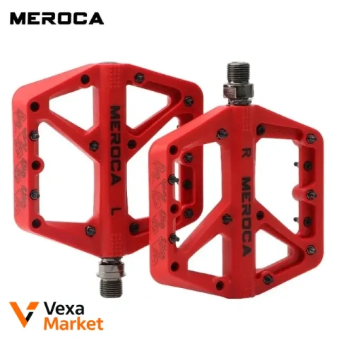 Педалі Meroca FreeRide Nylon червоні для MTB, All-Mountain