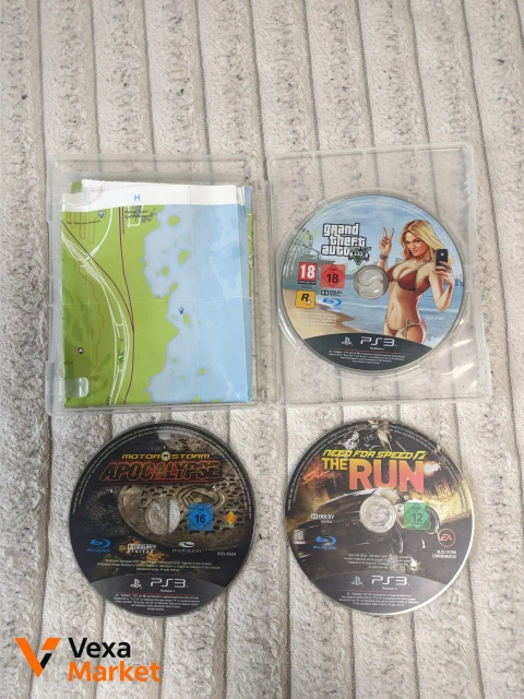 Игры для PlayStation 3: Grand Theft Auto V, MotorStorm Apocalypse, Need for Speed The Run